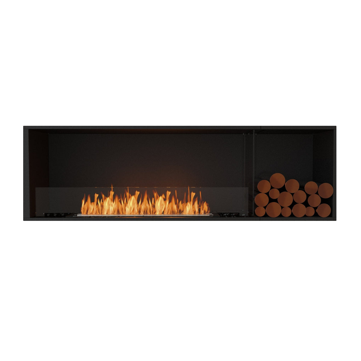 EcoSmart Fire Flex 68SS.BXR Wide Bioethanol Fireplace with XL900 Burner