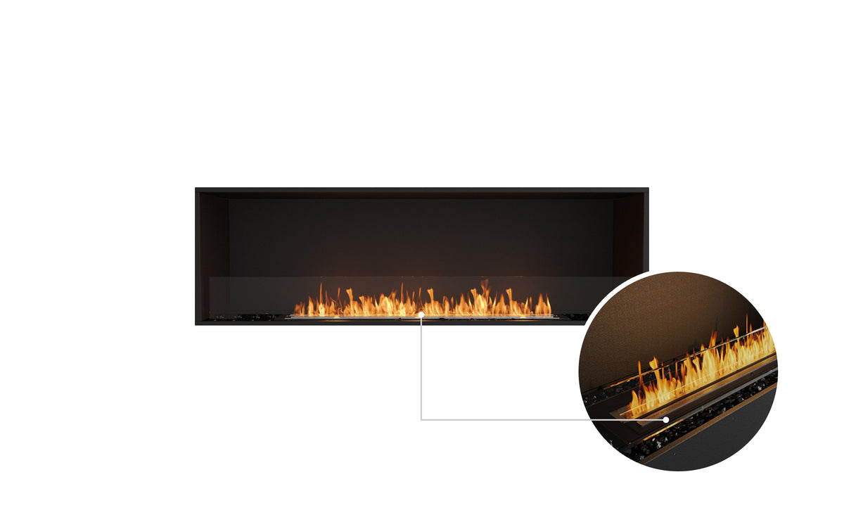 EcoSmart Fire Flex 68 Wide Bioethanol Fireplace Insert with XL1200 Burner