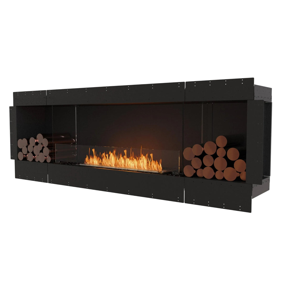 EcoSmart Fire Flex 86SS.BX2 Wide Bioethanol Fireplace with XL900 Burner