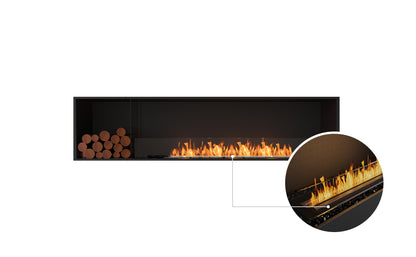EcoSmart Fire Flex 86SS.BXL Bioethanol Fireplace with XL1200 Burner