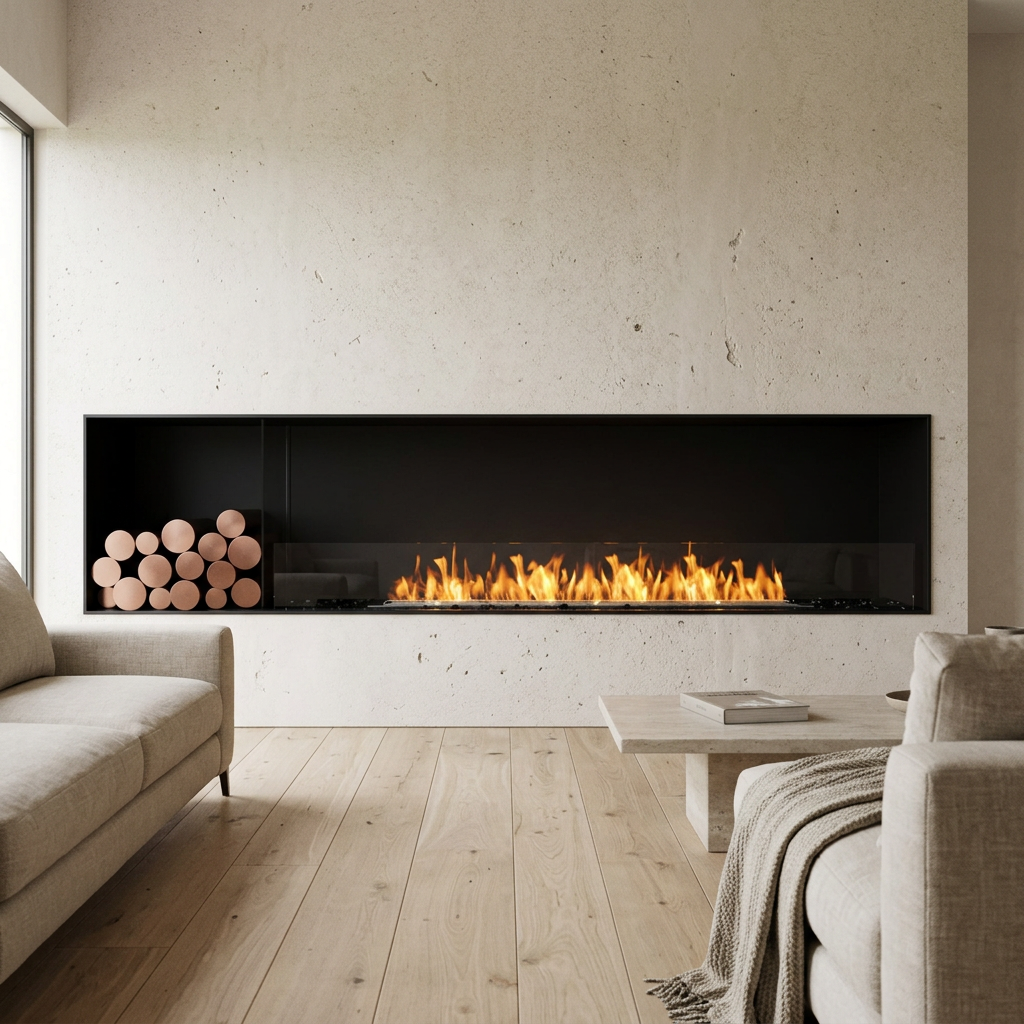 EcoSmart Fire Flex 86SS.BXL Bioethanol Fireplace with XL1200 Burner
