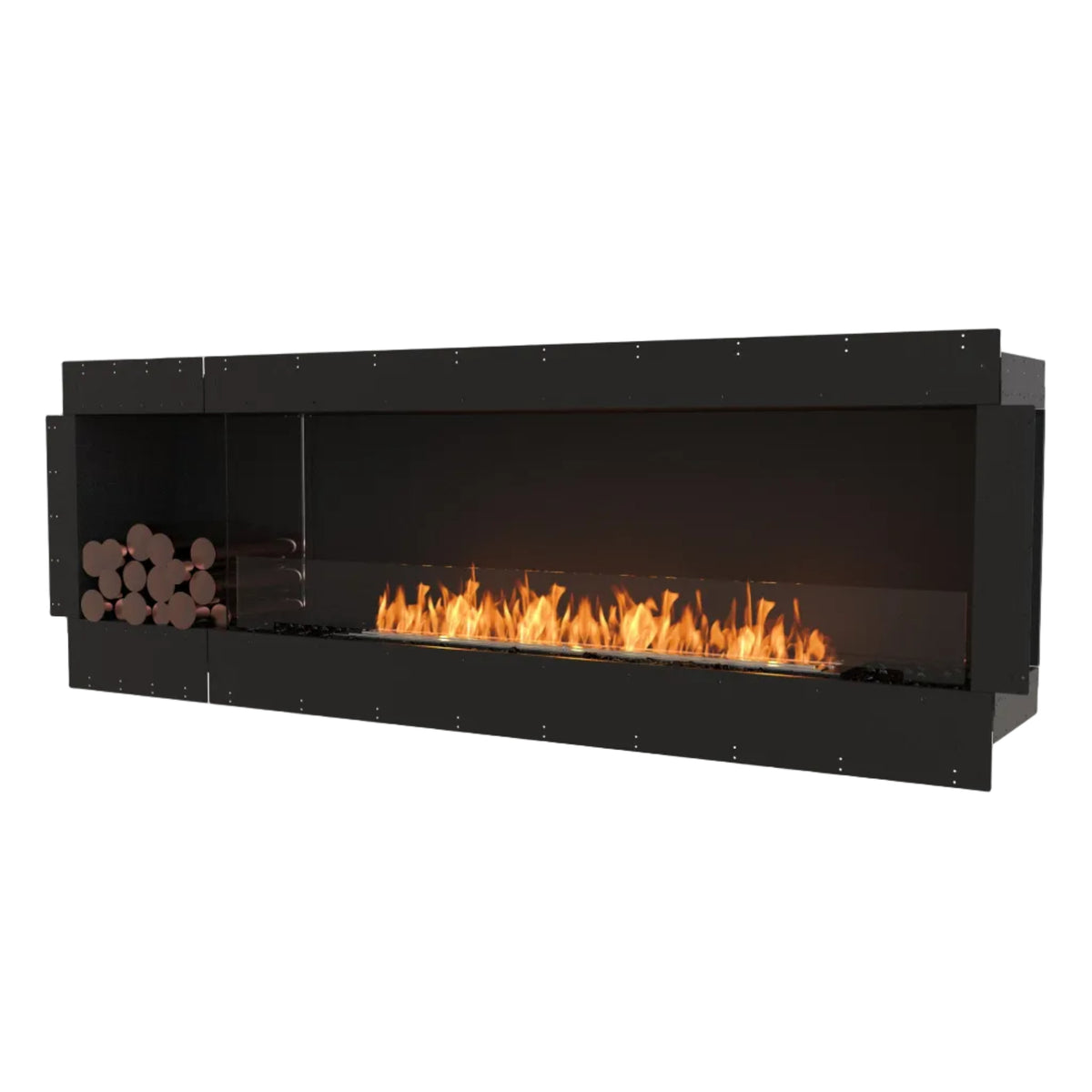 EcoSmart Fire Flex 86SS.BXL Bioethanol Fireplace with XL1200 Burner