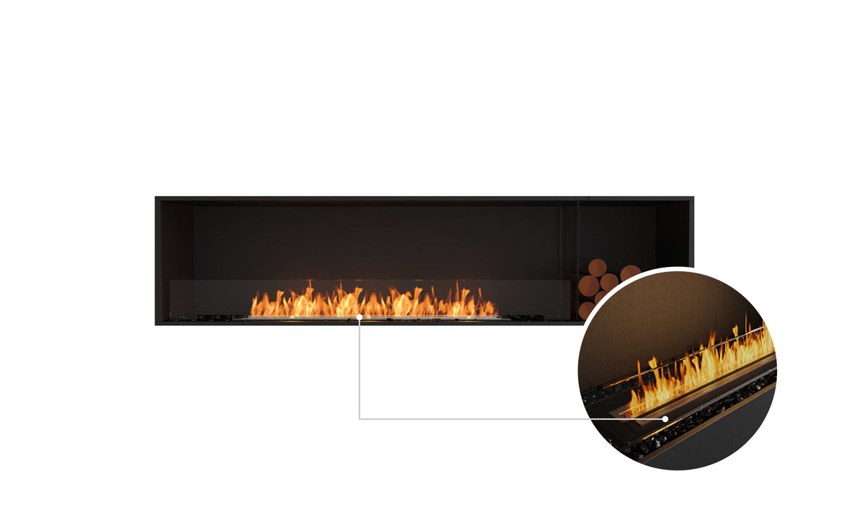 EcoSmart Fire Flex 86SS.BXR Bioethanol Fireplace with XL1200 Burner