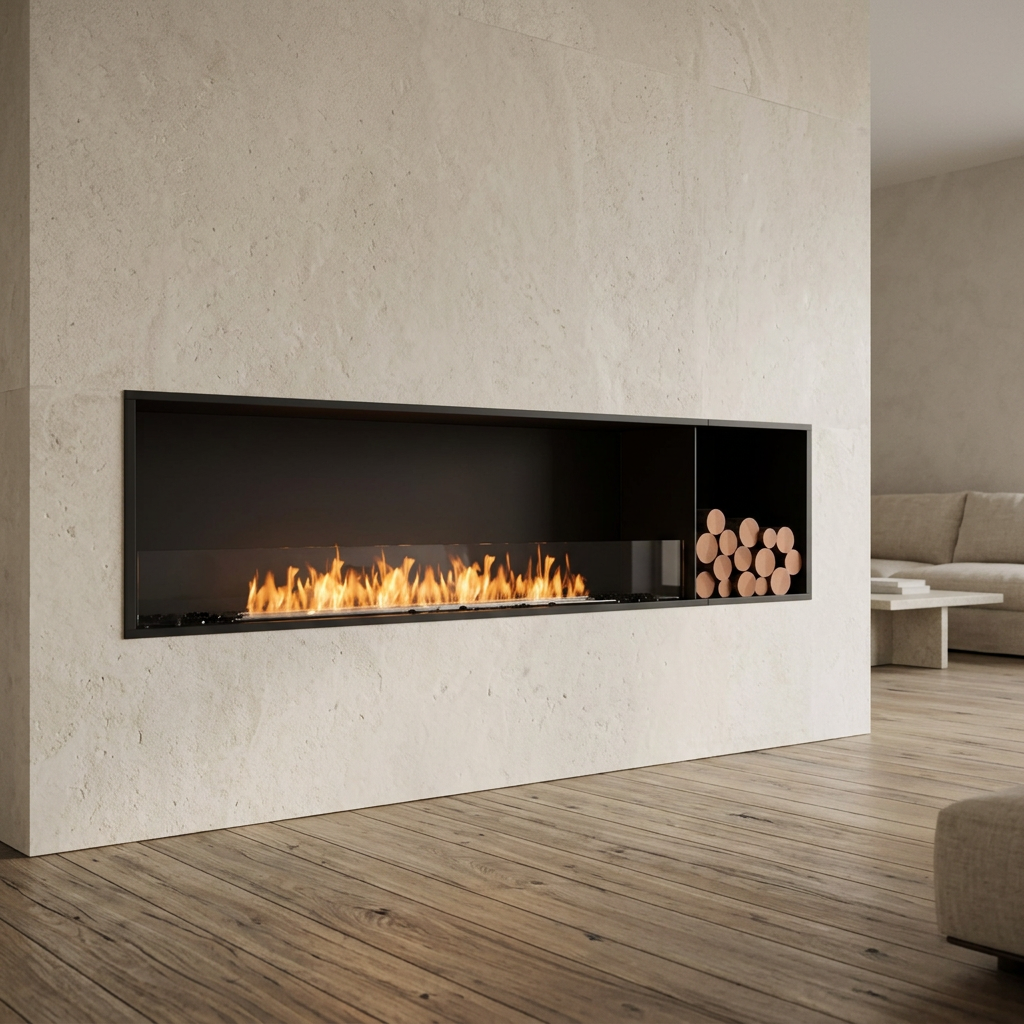 EcoSmart Fire Flex 86SS.BXR Bioethanol Fireplace with XL1200 Burner