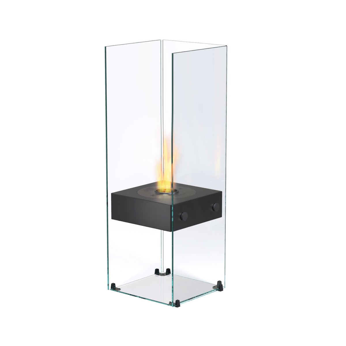 EcoSmart Fire Ghost Freestanding Bioethanol Fireplace with Glass