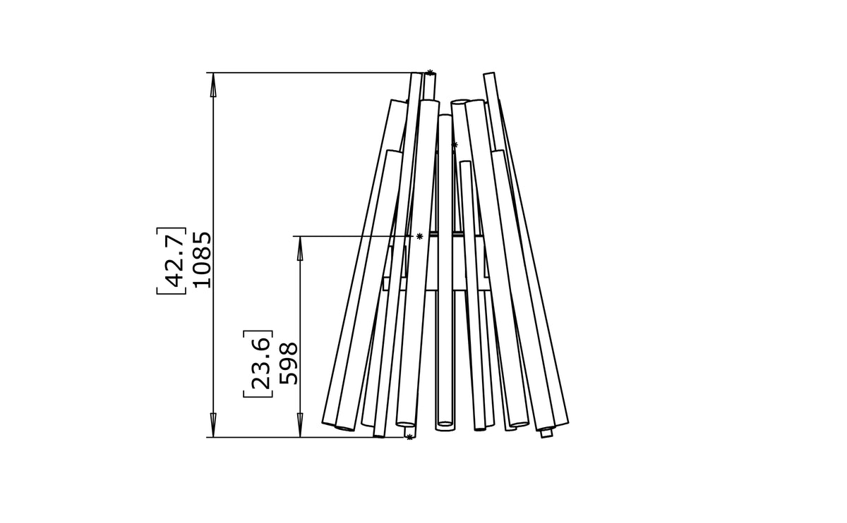 Stix 8 Bioethanol Fire Pit by EcoSmart Fire | 6 kW Heat