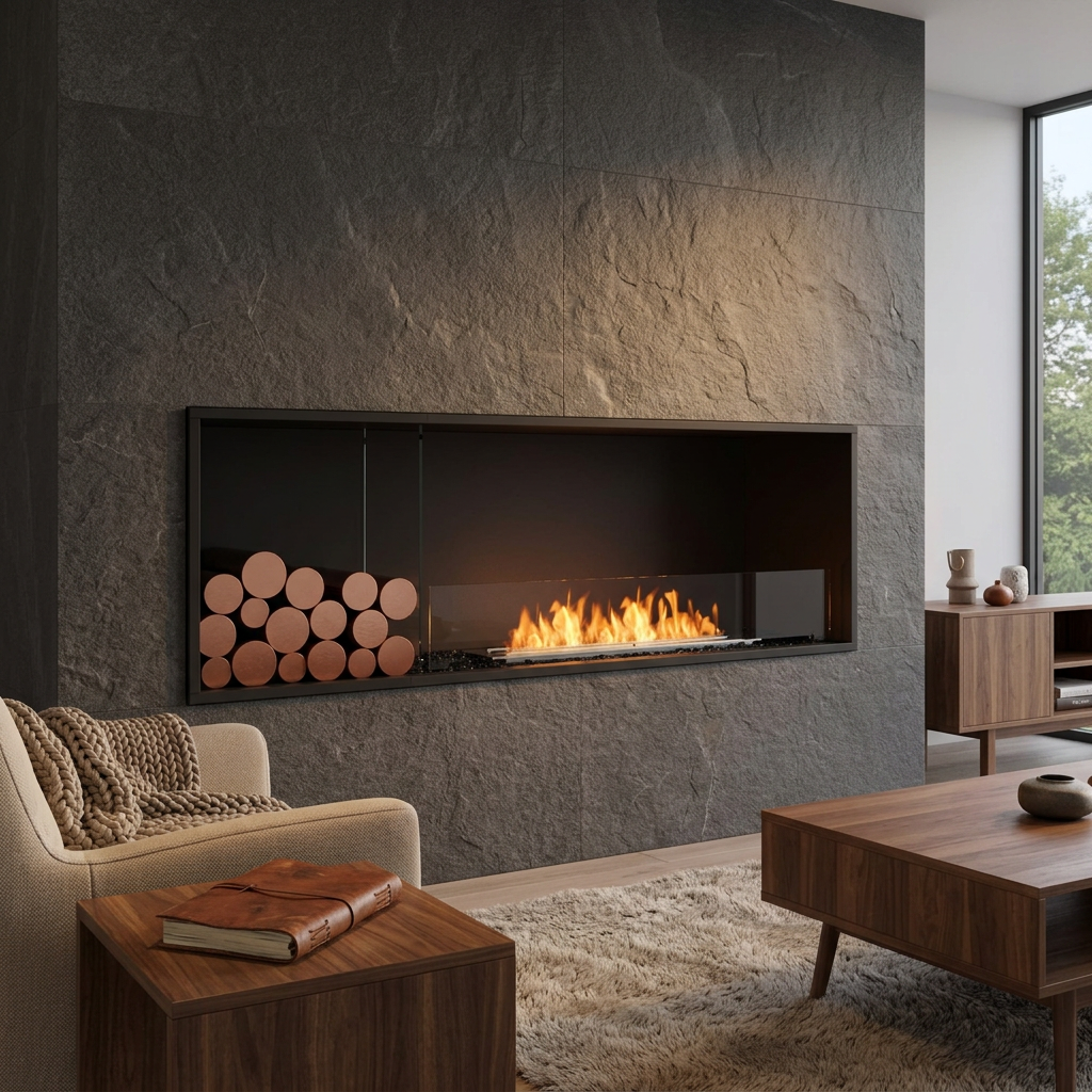 EcoSmart Fire Flex 60SS.BXL Wide Bioethanol Fireplace Insert with XL700 Burner