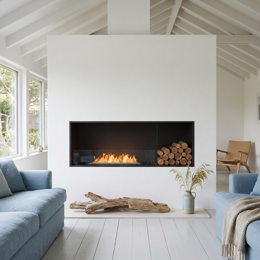EcoSmart Fire Flex 60SS.BXR Wide Bioethanol Fireplace Insert with XL700 Burner