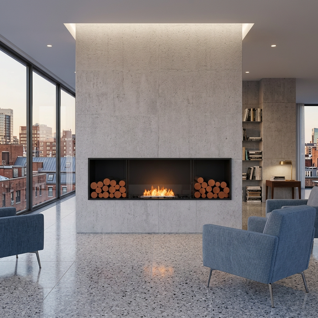 EcoSmart Fire Flex 68SS.BX2 Wide Bioethanol Fireplace with XL500 Burner