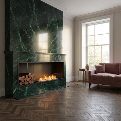 EcoSmart Fire Flex 68SS.BXL Wide Bioethanol Fireplace with XL900 Burner