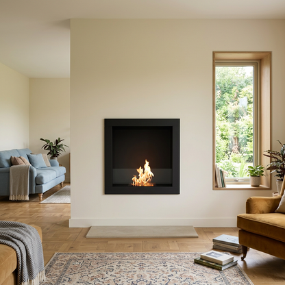 EcoSmart Frame 600SS Built In Bioethanol Fireplace for Modern Homes