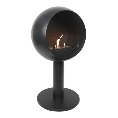 ScandiFlames Edmonton Freestanding Bioethanol Fireplace – Black