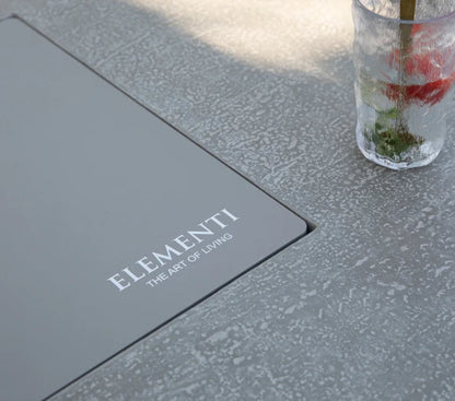 Elementi Plus, Riviera, Fire Table Ligh,t Grey, Concrete Outdoor, Propane / Natural Gas