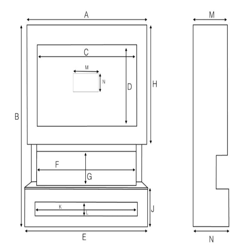 Hestia 1838 Electric Fire with Austin Media Wall Suite