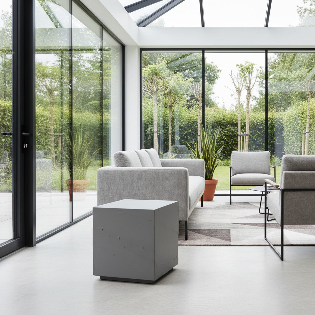 Elementi, Colorado Side Table, Space Grey Outdoor