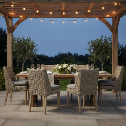 Amalfi Collection Outdoor Round Dining Chair