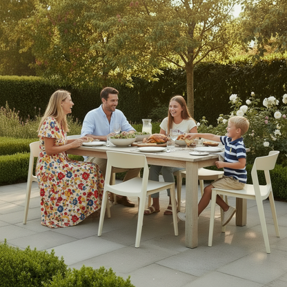 Zen Putty Dining Chair | Modern Indoor & Outdoor Plastic Garden Chair