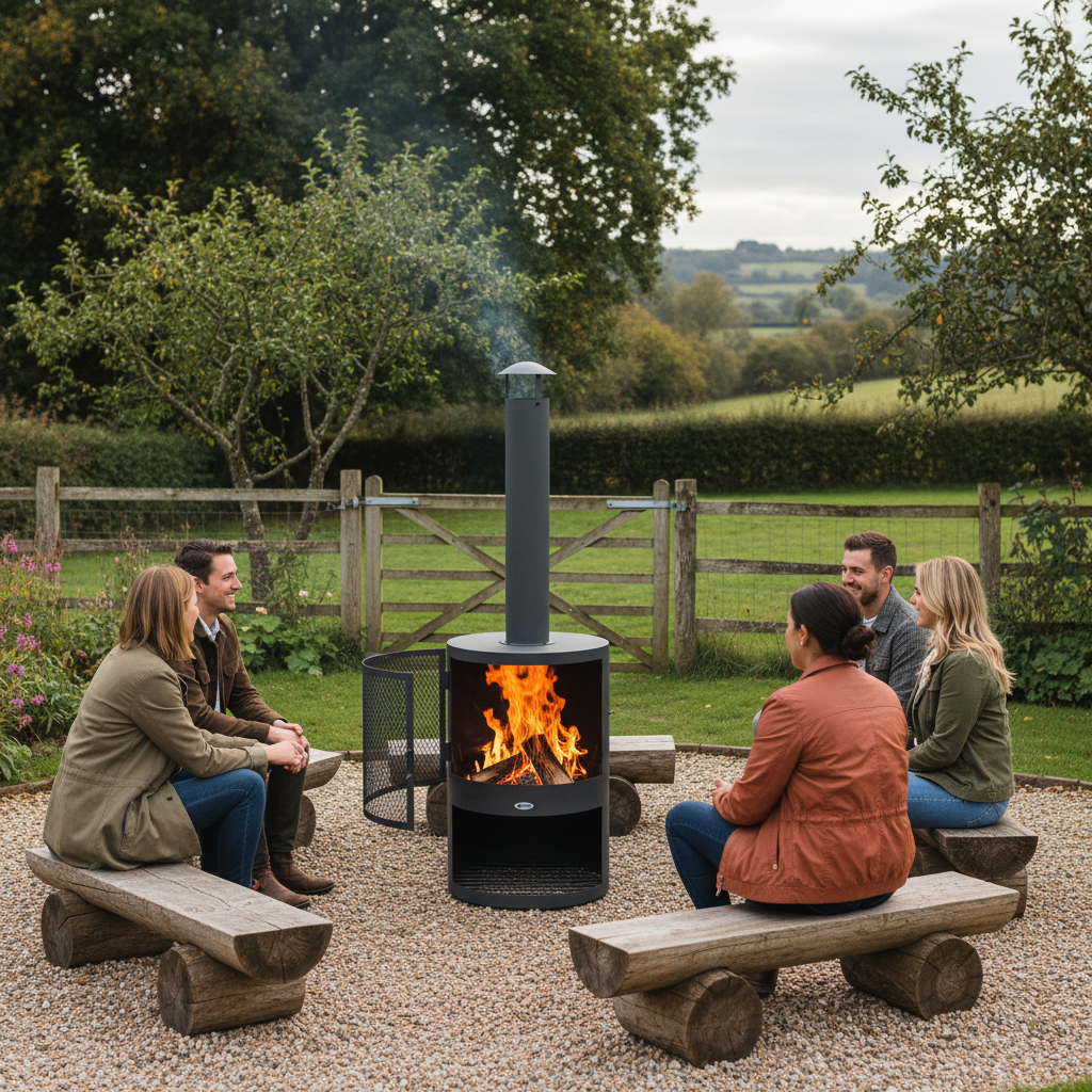 HEAT Hamar Patio Fireplace – Outdoor Wood Burner