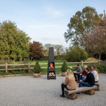 HEAT Outdoor Living Oslo Terrace Fireplace – Stylish Garden Heating