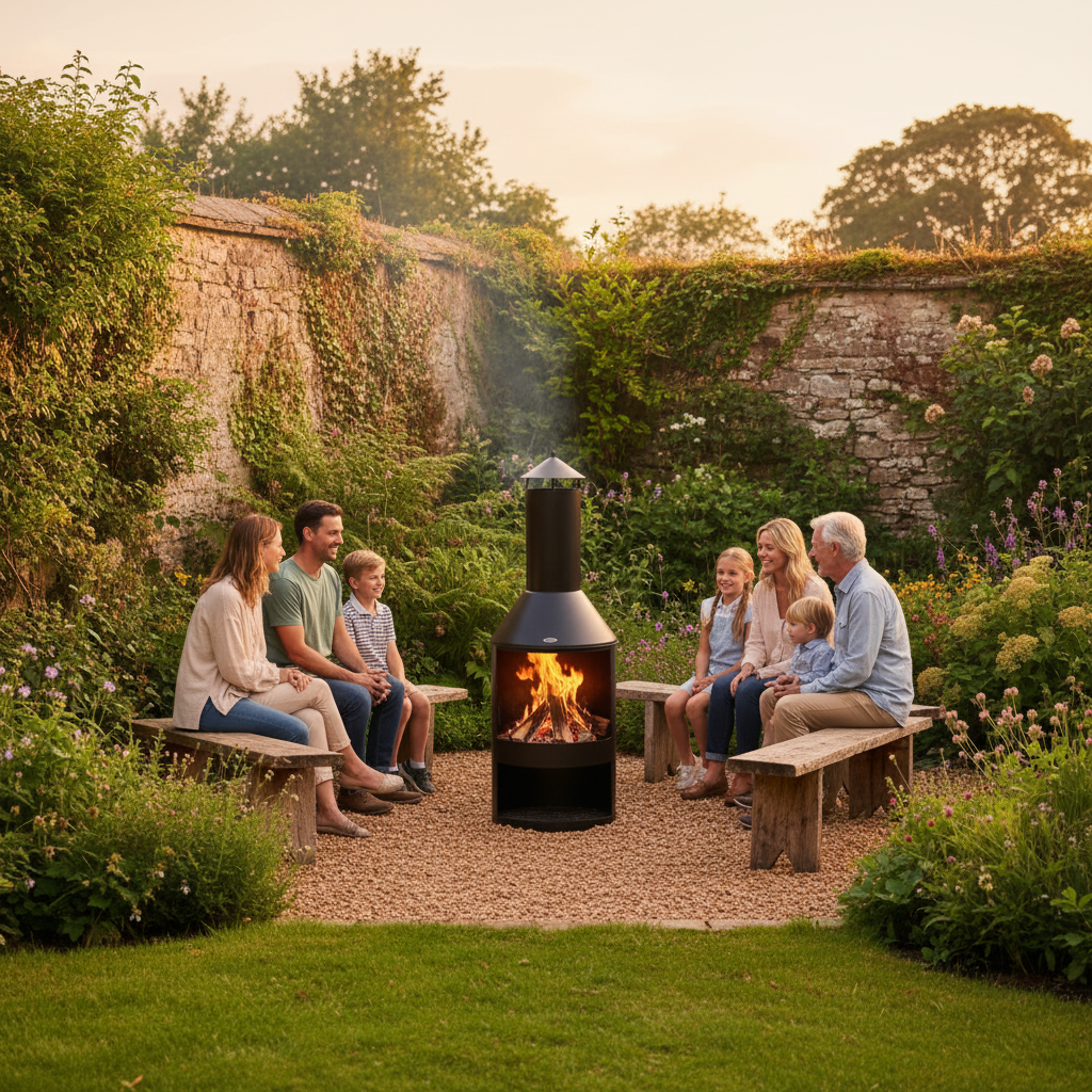 HEAT Hamar Patio Fireplace – Outdoor Wood Burner