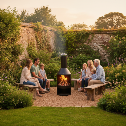 HEAT Hamar Patio Fireplace – Outdoor Wood Burner