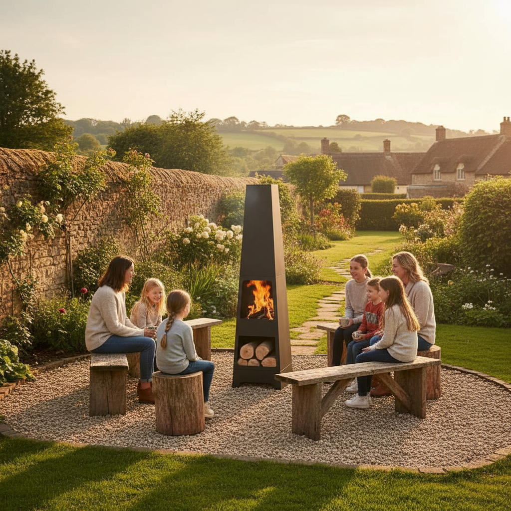 HEAT Outdoor Living Oslo Terrace Fireplace – Stylish Garden Heating