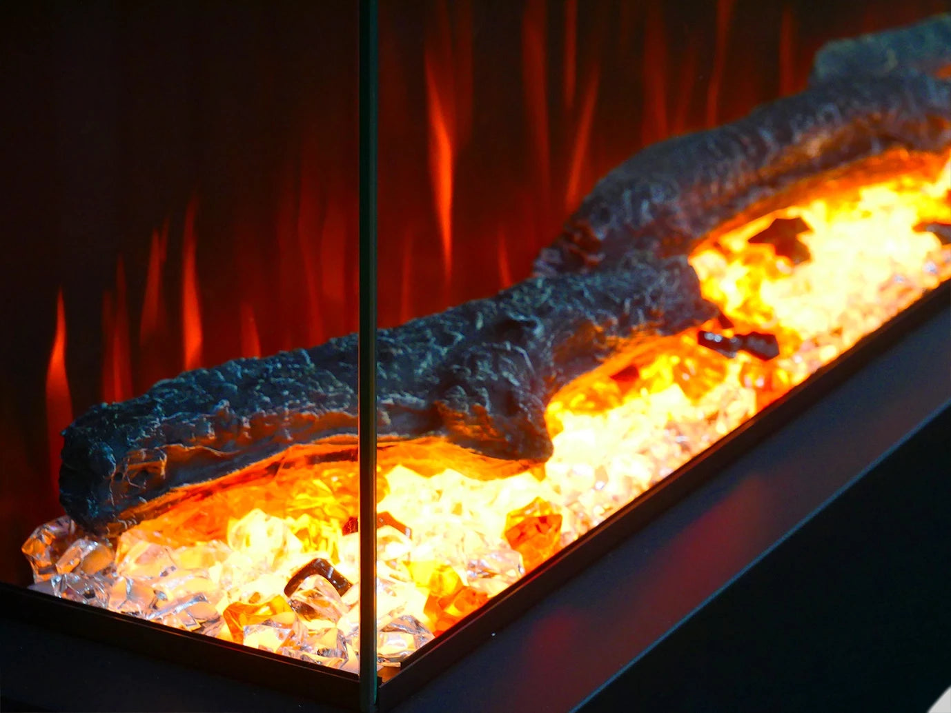 Feroza 101 cm Wall-Mounted Electric Fireplace – ScandiFlames