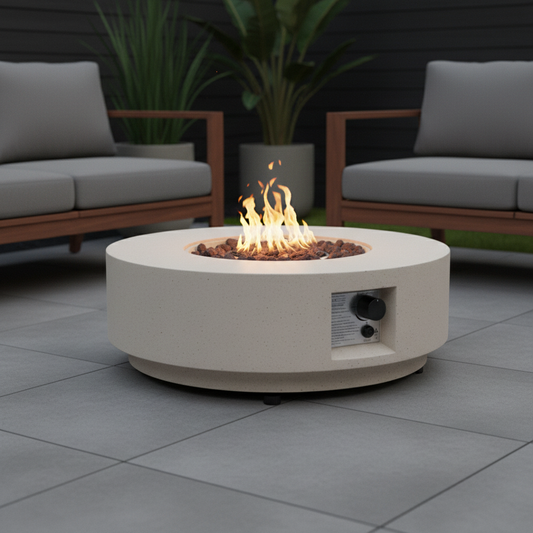 Fire table dusk natural