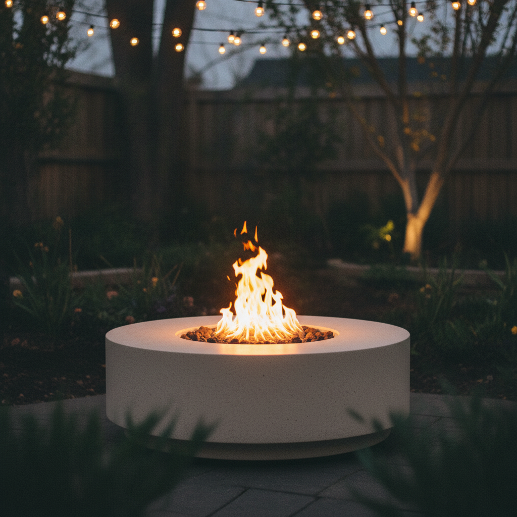 Fire table night rear