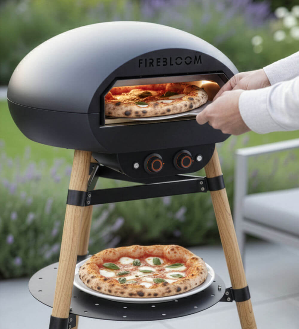 Freestanding Electric Pizza Oven with Stand Fast 400°C Outdoor Cooking