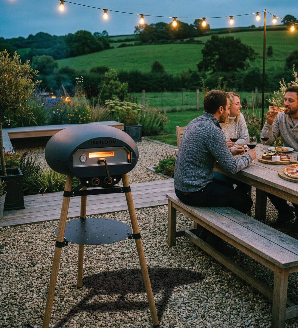Freestanding Electric Pizza Oven with Stand Fast 400°C Outdoor Cooking