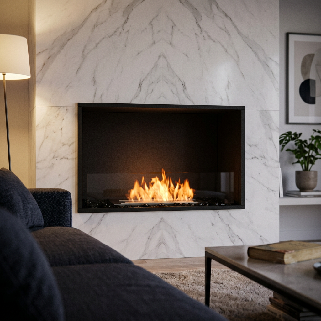 EcoSmart Fire Flex 32SS Wide Single Sided Bioethanol Fireplace Insert