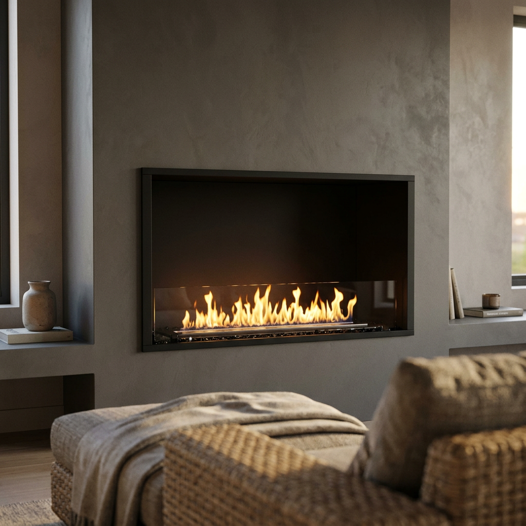 EcoSmart Fire Flex 32SS Wide Single Sided Bioethanol Fireplace Insert