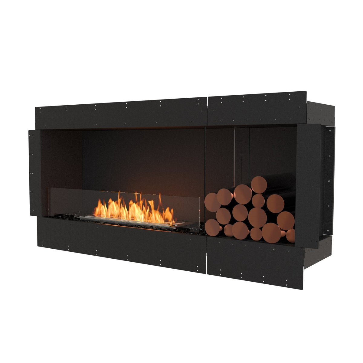 EcoSmart Fire Flex 60SS.BXR Wide Bioethanol Fireplace Insert with XL700 Burner