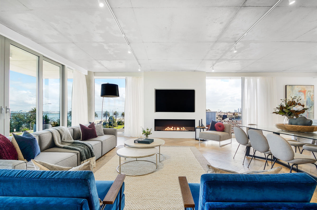 EcoSmart Fire Flex 42SS Wide Single Sided Bioethanol Fireplace Insert
