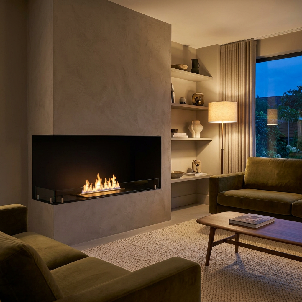 Foco Myst Corner Left 1000 Water Vapour Fireplace