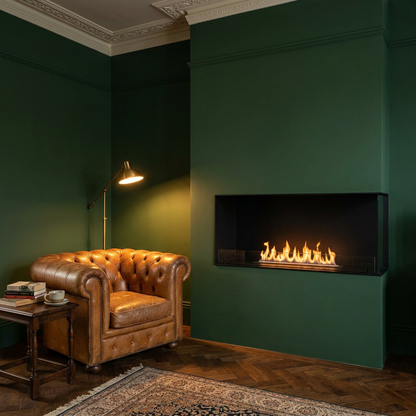 Foco Myst Corner Right 1000 Water Vapour Fireplace in Matte Black