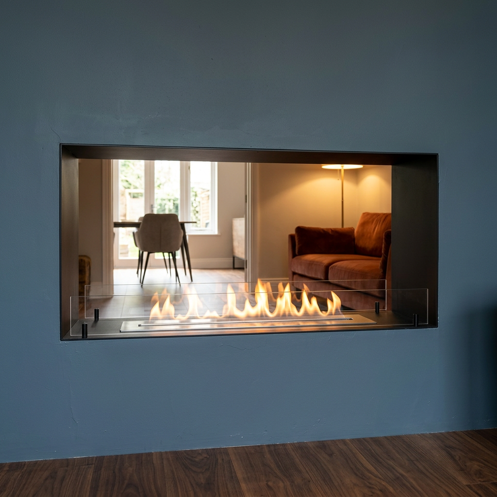 Foco Two 1100 Medium Built In Bioethanol Fireplacerooms