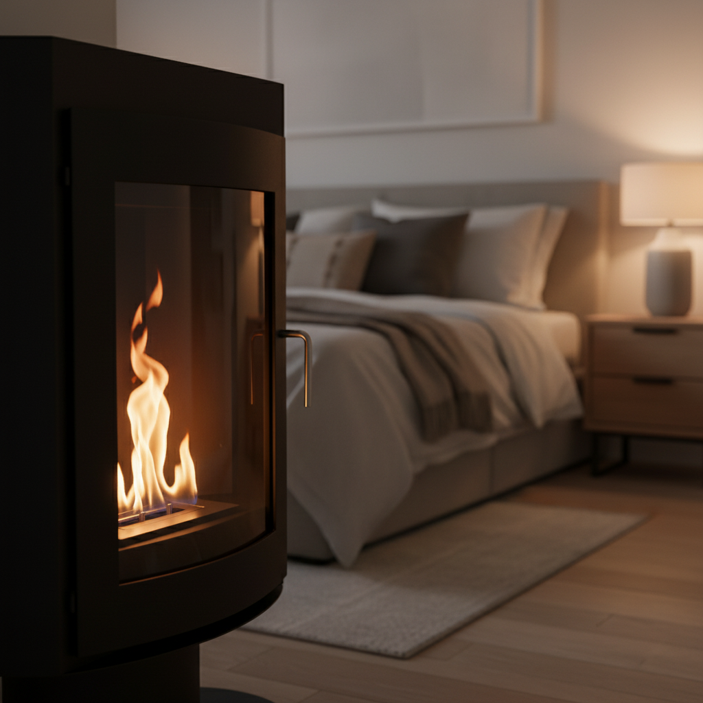ScandiFlames, Trenton,  Bioethanol Stove Freestanding Indoor Fireplace