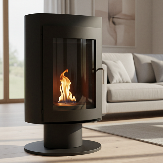 ScandiFlames, Trenton,  Bioethanol Stove Freestanding Indoor Fireplace