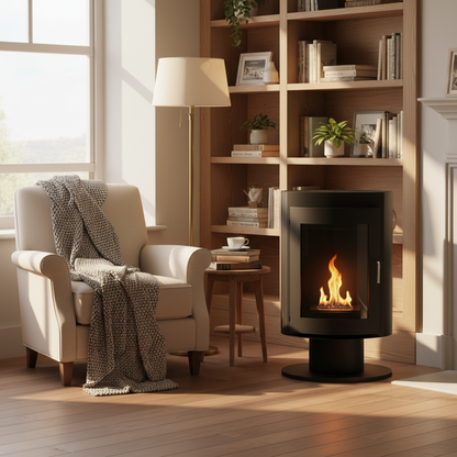 ScandiFlames, Trenton,  Bioethanol Stove Freestanding Indoor Fireplace