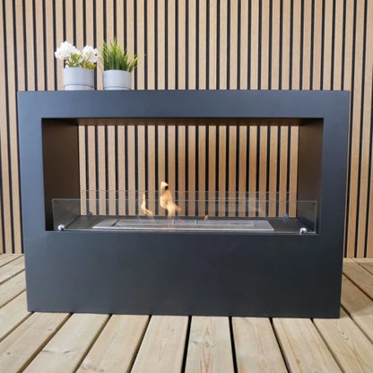 Lansing L Black Bioethanol Fireplace 3.5L Indoor Heater