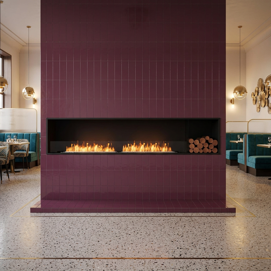 EcoSmart Fire Flex 104SS.BXR Wide Bioethanol Fireplace with Dual XL900