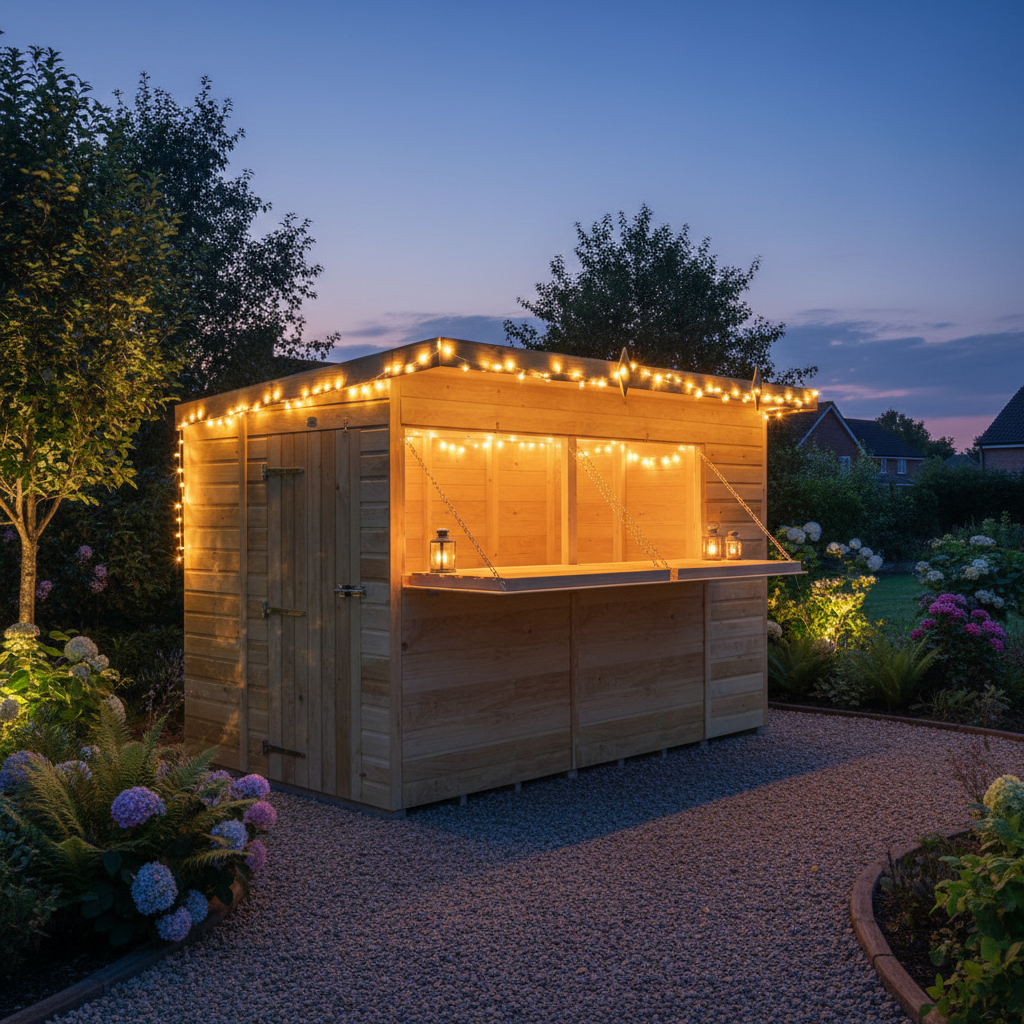 Madagascar 10ft x 6ft Timber Outdoor Bar – Garden Entertaining Hub