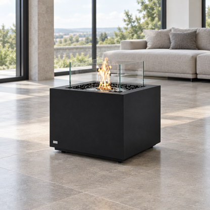 EcoSmart Fire Sidecar 24 Bioethanol Fire Pit & Gas Burner Option with Compact Modern Design