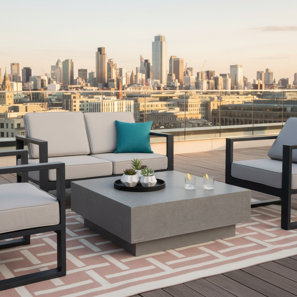 Elementi Tevere Coffee Table – Space Grey Indoor / Outdoor Table