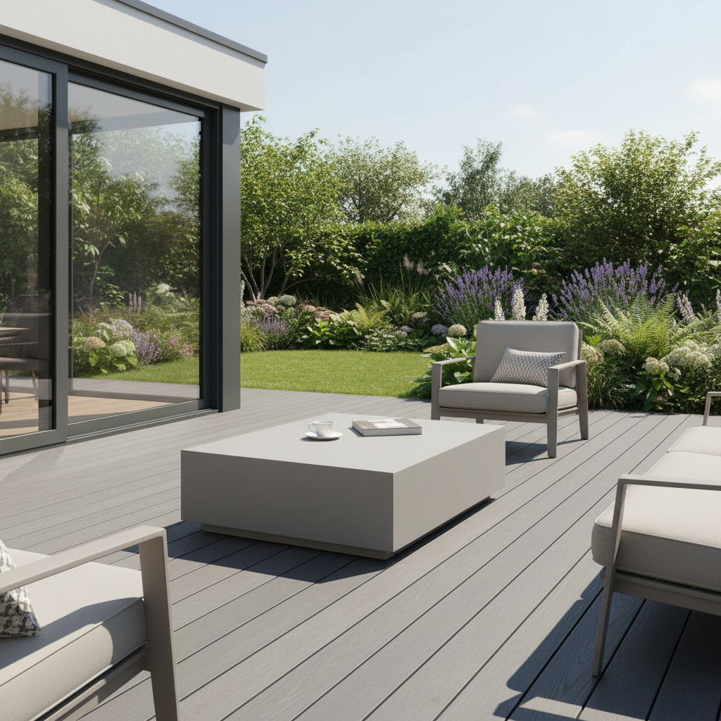 Elementi, Colorado Coffee Table, Square Medium Space Grey Outdoor/Indoor