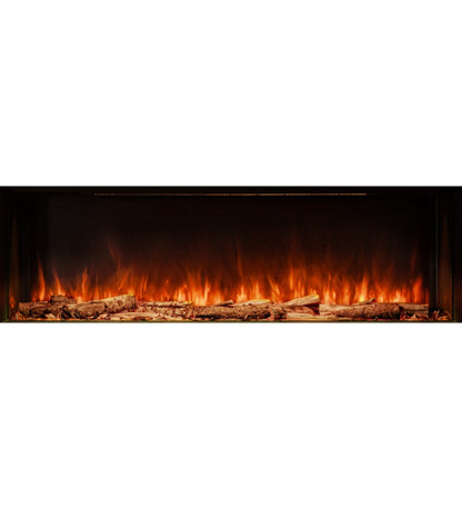 Hestia 1308 Electric Fire with Carrara Marble Media Wall Suite