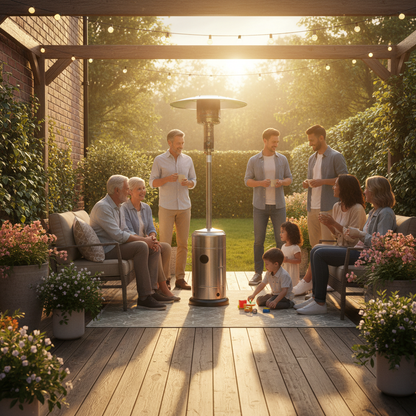 Lifestyle, Capri, Gas Patio Heater, Stainless Steel