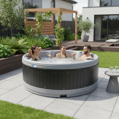 RotoSpa QuatroSpa Hot Tub & Ice Bath | 6-Person Family Garden Spa